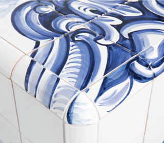 Heritage Azulejo Hand-Painted Ceramic Luxury Nightstand