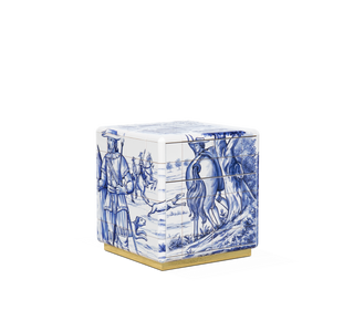 Heritage Azulejo Hand-Painted Ceramic Small Luxury Nightstand