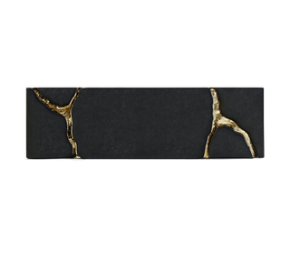 Lapiaz Kintsugi Velvet Polished Gold Luxury Headboard