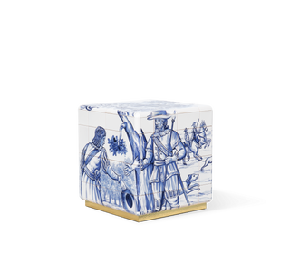 Heritage Azulejo Hand-Painted Ceramic Small Luxury Nightstand