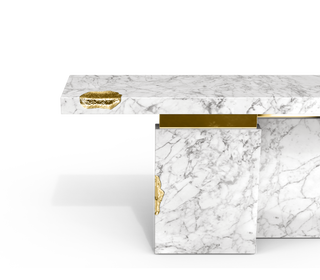 Empire Consoles Hammered Gilded Brass Entryways Cabinet Table