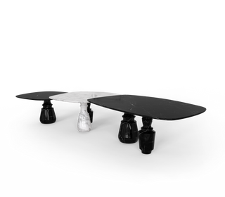 Pietra Nero Marquina Modular Dining Table