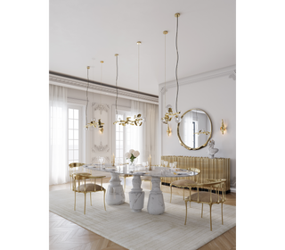 Pietra Oval XL Marble Dining Table