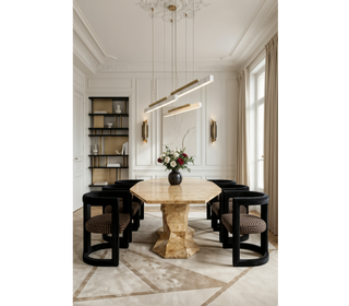 Bonsai Dining Table with Minimalism & Personalized Faceted Dining Table