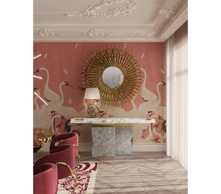 Empire Consoles Hammered Gilded Brass Entryways Cabinet Table