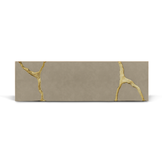 Lapiaz Kintsugi Velvet Polished Gold Luxury Headboard