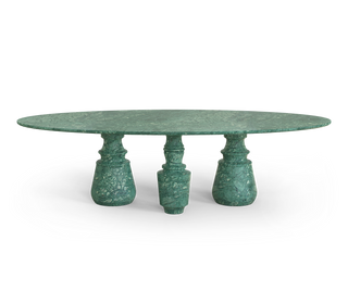 Pietra Oval XL Marble Dining Table