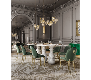 Pietra Oval XL Marble Dining Table