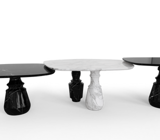 Pietra Nero Marquina Modular Dining Table