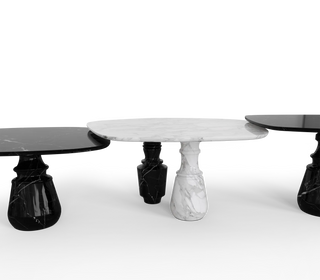 Pietra Nero Marquina Modular Dining Table
