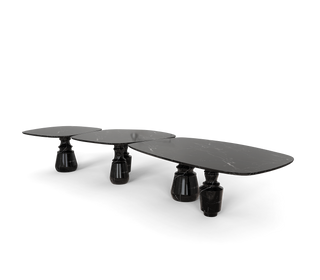 Pietra Nero Marquina Modular Dining Table
