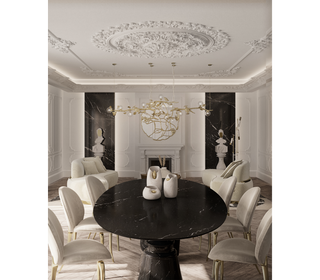 Pietra Oval XL Marble Dining Table