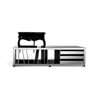 Boulevard Gloss Black Classic Executive Writing Desk