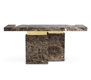 Empire Consoles Hammered Gilded Brass Entryways Cabinet Table