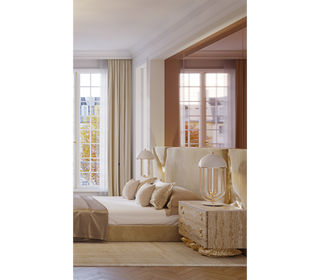 Lapiaz Kintsugi Velvet Polished Gold Luxury Headboard