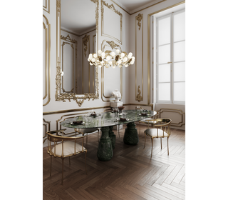 Pietra Oval XL Marble Dining Table