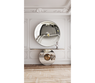 Metamorphosis Consoles Patina Brass Sculptural Entryways Cabinet Table