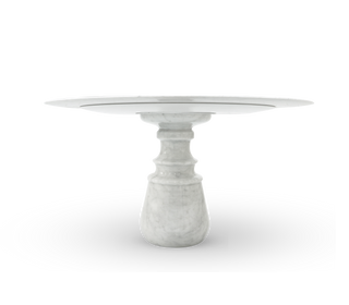 Pietra Round Classic Estremoz Marble Dining Table