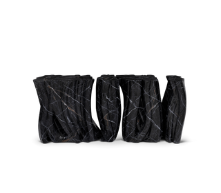Monochrome Consoles Fluid Sculptural Resin Entryways Cabinet Table