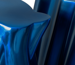 Monochrome Consoles Fluid Sculptural Resin Entryways Cabinet Table