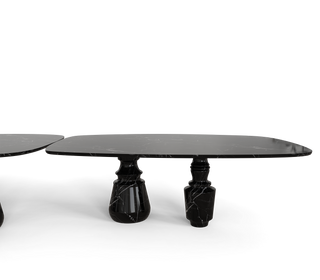 Pietra Nero Marquina Modular Dining Table