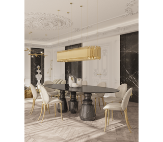 Pietra Oval XL Marble Dining Table