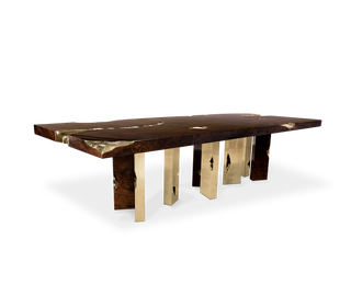 Empire Poplar Root Dining Table