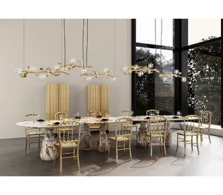 Pietra Nero Marquina Modular Dining Table