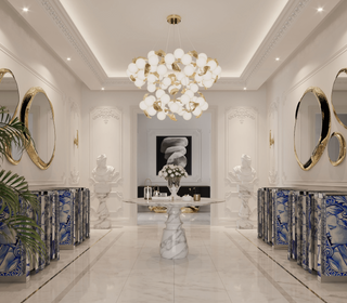Pietra Round Classic Estremoz Marble Dining Table