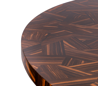 Patch Marquetry Round Dining Table