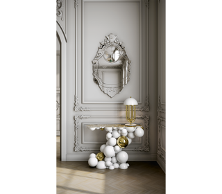 Newton Consoles Azulejo Sculptural Entryways Cabinet Table