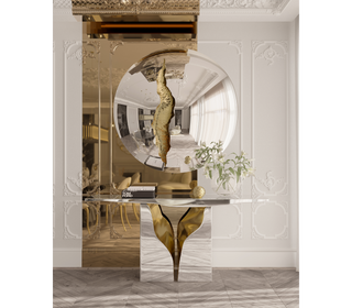Lapiaz Consoles Azulejo Karst Sculpture Entryways Cabinet Table
