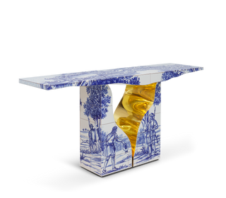 Lapiaz Consoles Azulejo Karst Sculpture Entryways Cabinet Table