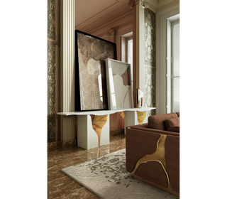 Lapiaz Consoles Azulejo Karst Sculpture Entryways Cabinet Table