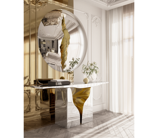 Lapiaz Consoles Azulejo Karst Sculpture Entryways Cabinet Table