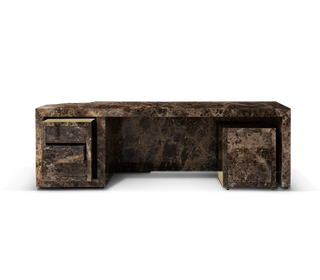 Lapiaz Karst Stone Marble Luxury Executive Desk