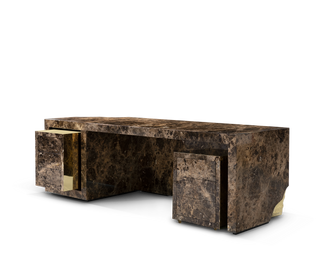 Lapiaz Karst Stone Marble Luxury Executive Desk