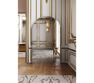 Lumiere Consoles Victorian Cast Brass Mirror Entryways Cabinet Table