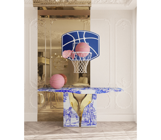 Lapiaz Consoles Azulejo Karst Sculpture Entryways Cabinet Table
