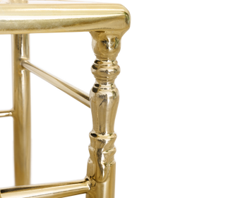 Emporium Gold Surrealist Cast Aluminium Sculpture Dining Chair