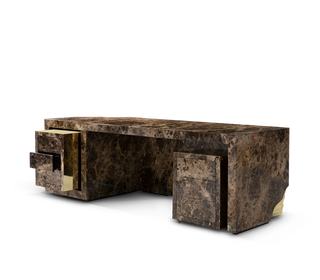 Lapiaz Karst Stone Marble Luxury Executive Desk