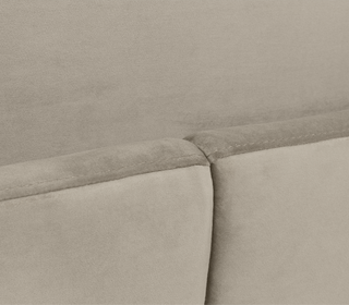 Odette Curved Velvet Polished Brass Luxury King Bed