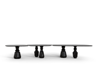 Pietra Nero Marquina Modular Dining Table