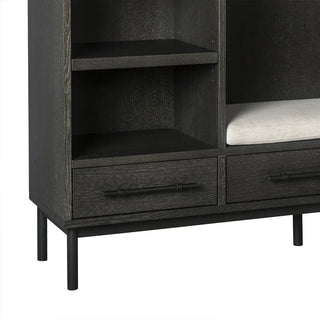 Sullivan Modern Rustic Oak Wood Entry Cabinet
