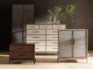 Malone Solid Wood Double Door Tall Cabinet
