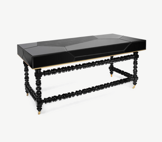 Manu Manueline Gloss Black Luxury Writing Desk