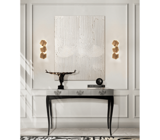 Trinity Consoles Luxury Carved Entryways Cabinet Table