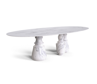 Pietra Oval XL Marble Dining Table