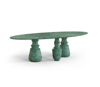 Pietra Oval XL Marble Dining Table