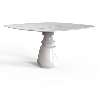 Pietra Square Marble Dining Table